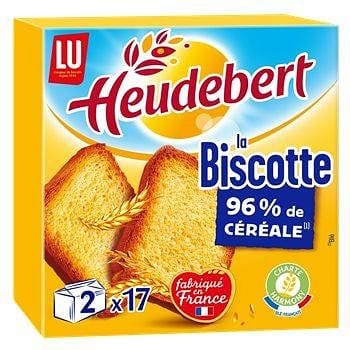 Heudebert La biscotte 2x17 biscottes 290g freeshipping - Mon Panier Latin