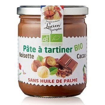 Lucien Georgelin Pate a  tartiner bio aux noisettes et cacao 400g freeshipping - Mon Panier Latin