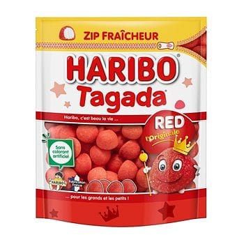 French Tagada Strawberry Haribo Candy 120g