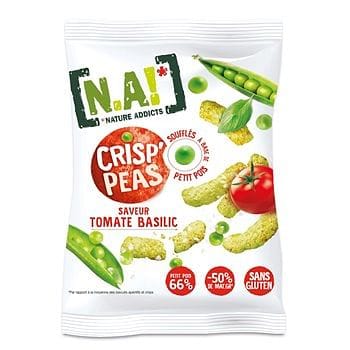 N.A! Cris'peas biscuits souffles de petits pois Tomate basilic 50g freeshipping - Mon Panier Latin