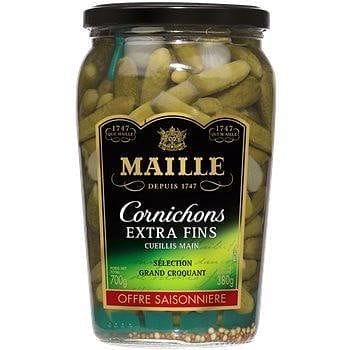 Maille Cornichons extra fins cueillis main selection grand croquant 675g freeshipping - Mon Panier Latin