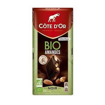 Ca´te d'Or Tablette de chocolat noir amandes Bio 150g freeshipping - Mon Panier Latin