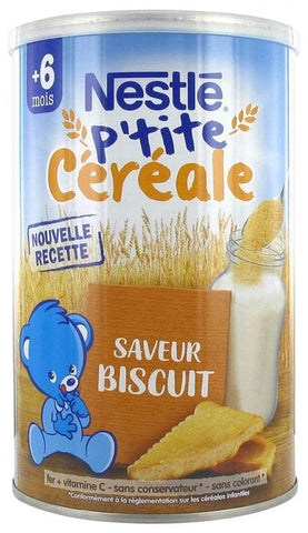 Nestle Ptite cereale en poudre biscuite des 6 mois 400g freeshipping - Mon Panier Latin