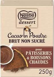 NESTLE DESSERT Cacao en poudre non sucre pour Patisserie et boisson chaudes la boite de 250g freeshipping - Mon Panier Latin