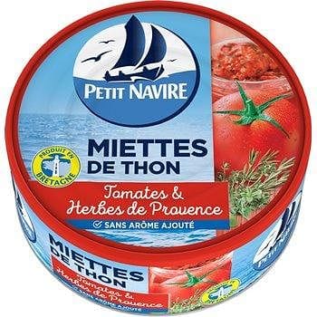 Petit Navire Thon miettes Tomate Herbes de Provence 160g freeshipping - Mon Panier Latin