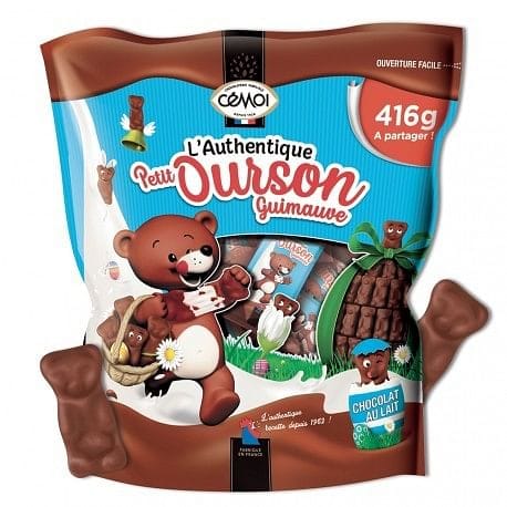 Cemoi Guimauves authentiques petit ourson chocolat au lait 416g freeshipping - Mon Panier Latin