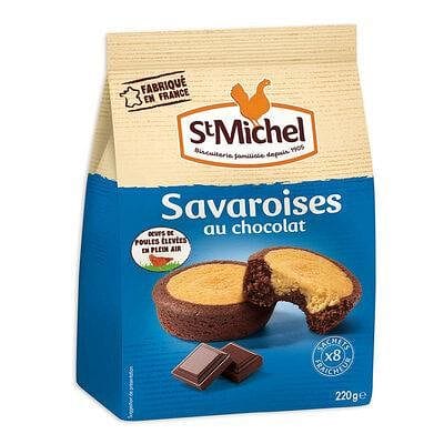 St Michel Savaroises au chocolat, sachets individuels 8 gateaux 220g freeshipping - Mon Panier Latin