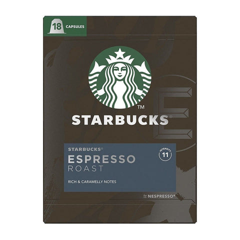 STARBUCKS Cafe capsules Compatibles Nespresso Espresso Roast la boite de 18 capsules freeshipping - Mon Panier Latin