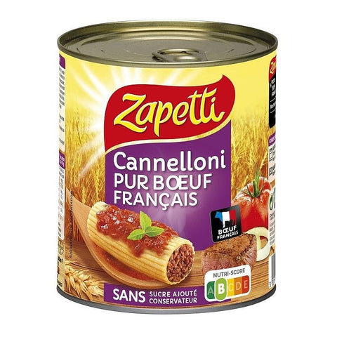 ZAPETTI  Cannelloni pur bœuf 800g freeshipping - Mon Panier Latin
